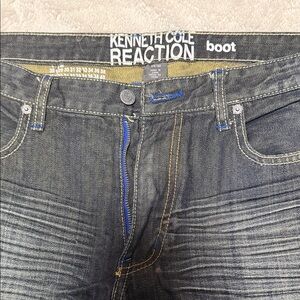 Kenneth Cole Reaction Men's Dark Gray Bootcut Jeans